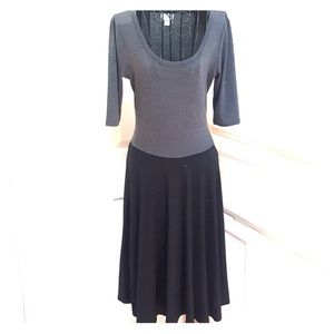 Two Solid Tone LuLaRoe Nicole Dress